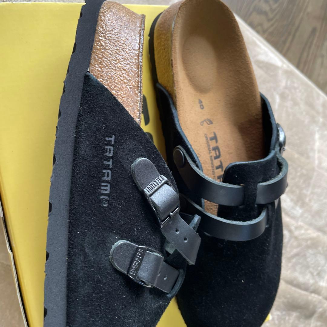 ビルケンシュトック TATAMI Rhein サボサンダル 40 黒/黒