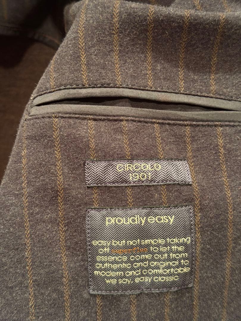 CIRCOLO ストライプ ビジネスジャケット