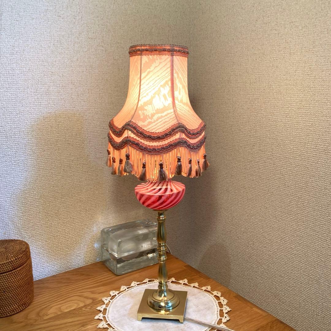 フェントン（ダイヤモンド）1940年　ランプスタンド　オパールセント