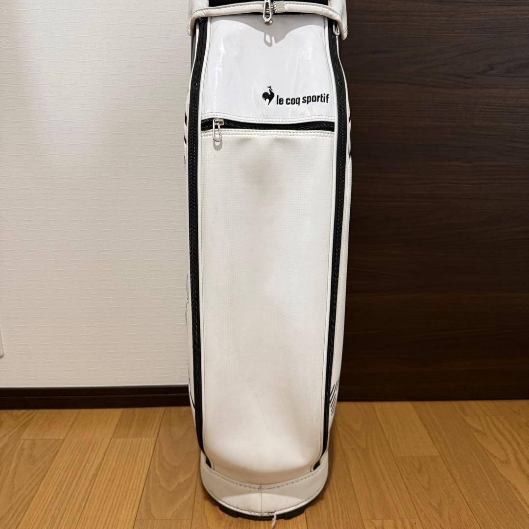 le coq sportif ゴルフバッグ キャディバッグ ホワイト ブラック