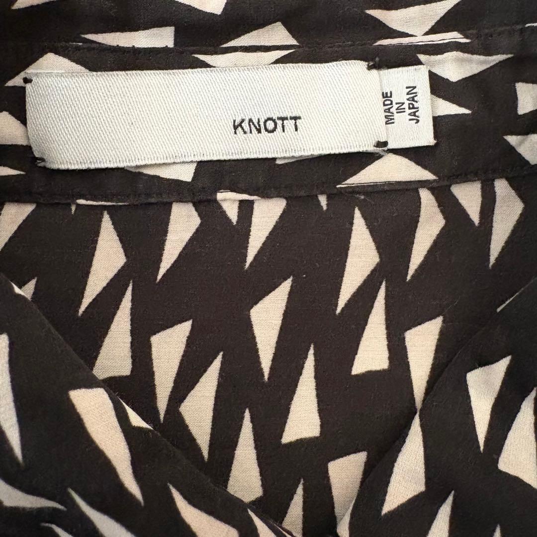 KNOTT トゥモローランド　半袖チュニック シルクシャツワンピース