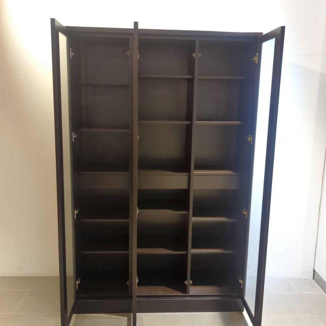 春真っ盛りセール◇美品　IDC大塚家具　書棚/本棚　飾り棚　ガラス　キャビネット