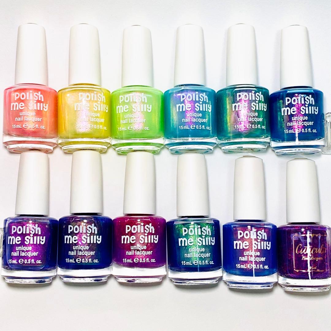 【値下げ中】ネイルポリッシュ12本セット　偏光カラー　海外ネイル　まとめ売り