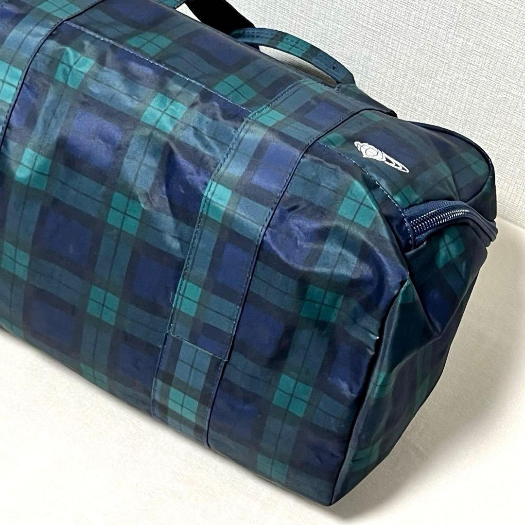 【美品】BEAMS GOLF シューズケース一体型ボストン ブラックウォッチ柄