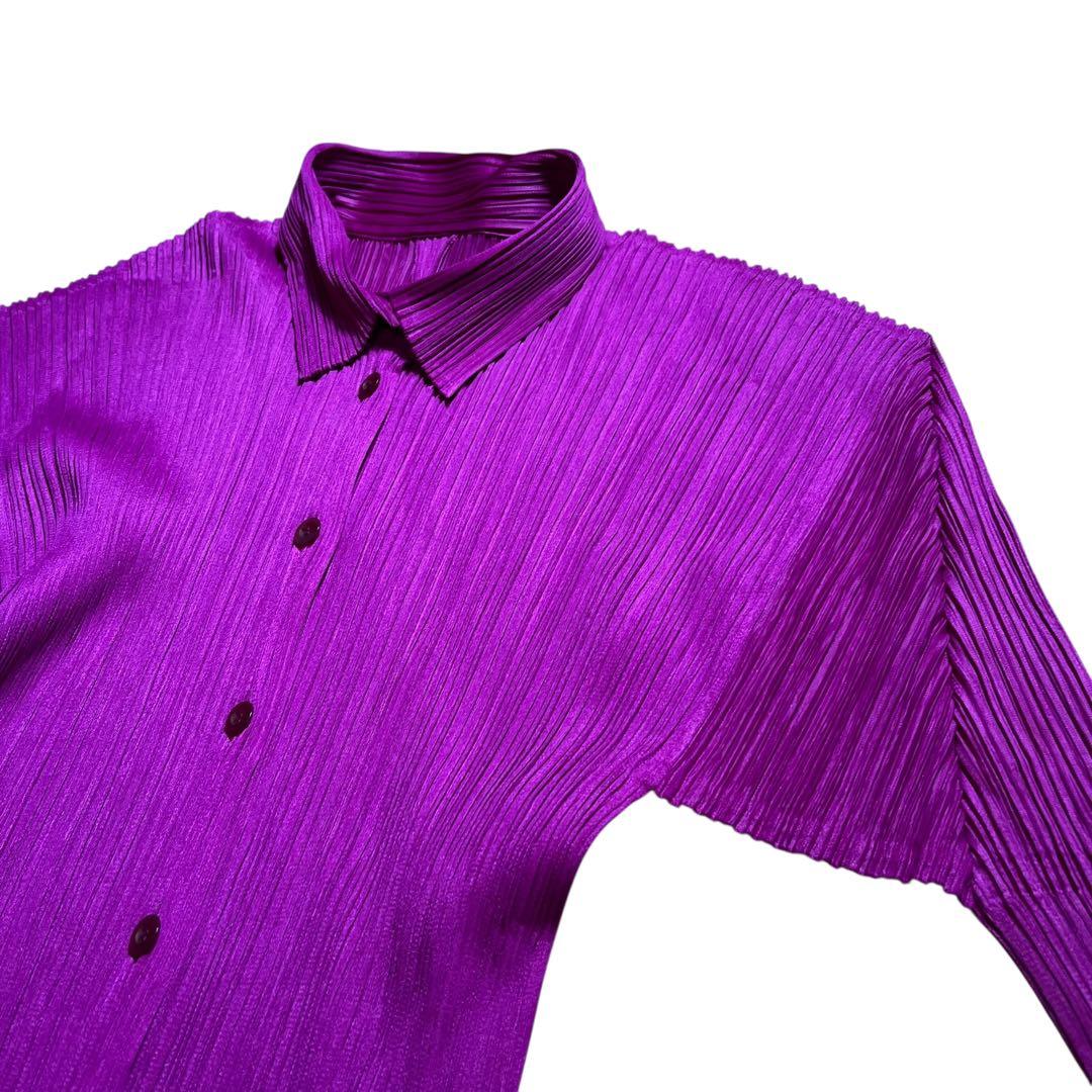 PLEATS PLEASE イッセイミヤケ　シャツ　ブラウス　長袖