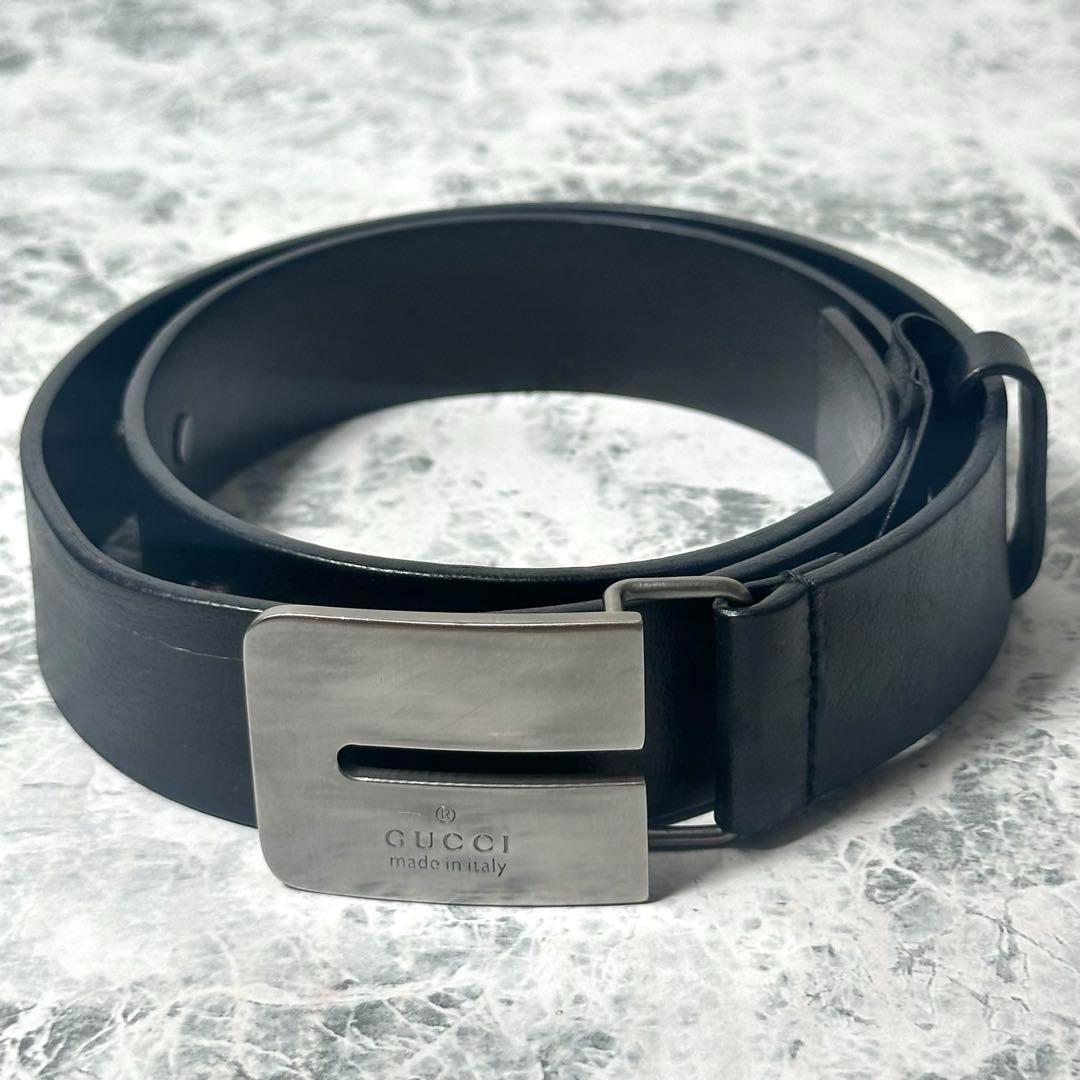 ⭐️OLD GUCCI⭐️GUCCI グッチ正規品 本革プ レートバックルベルト