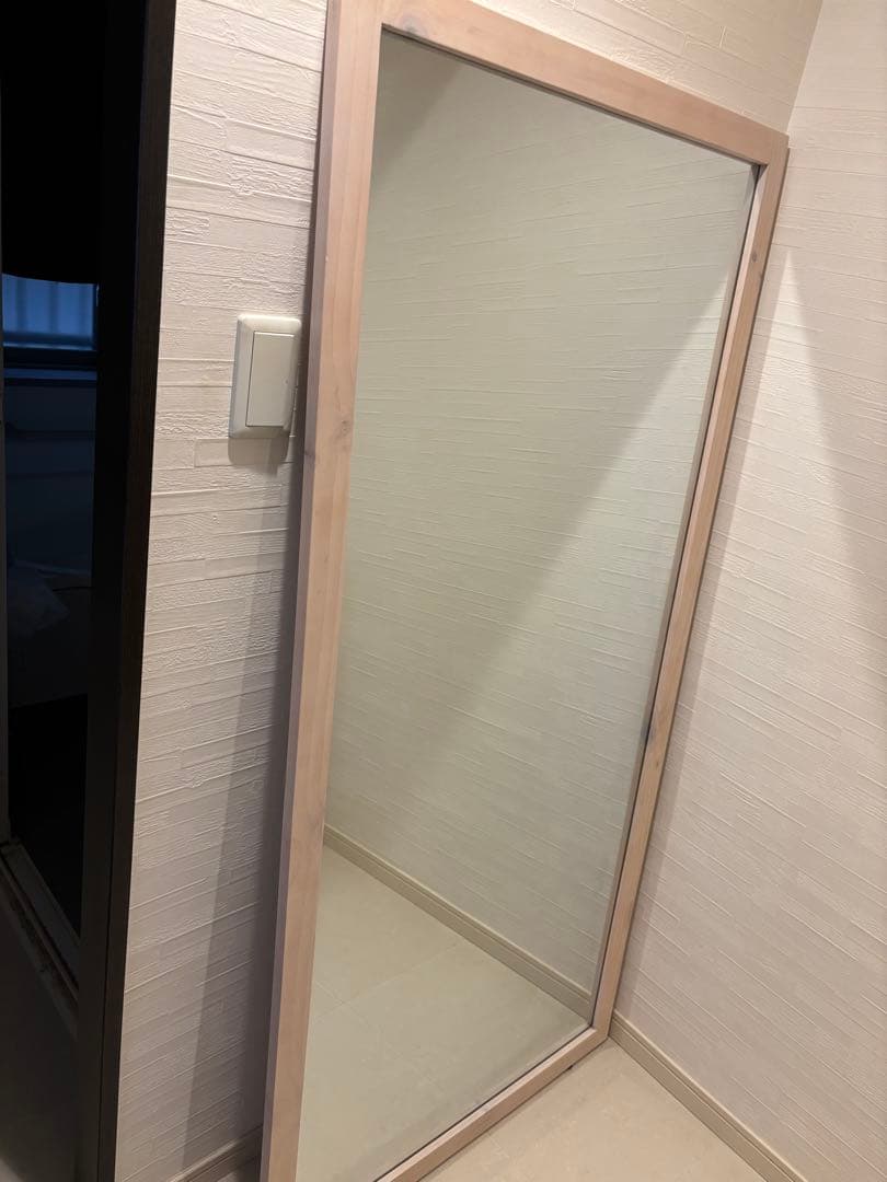 大きい全身鏡 160×78cm 大型鏡 木製フレーム おしゃれ