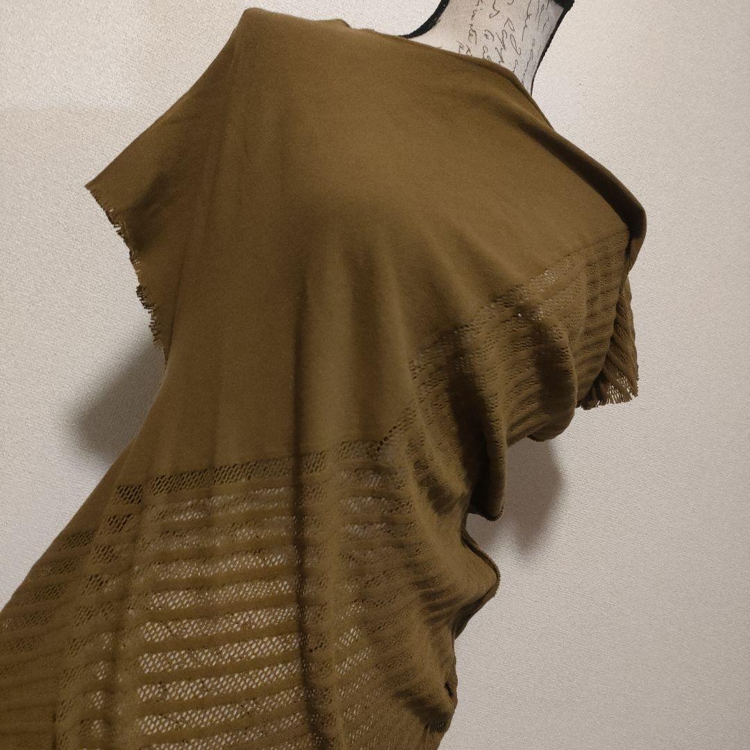 e45 超美品　イッセイミヤケ　変形カットソー　ニット　2