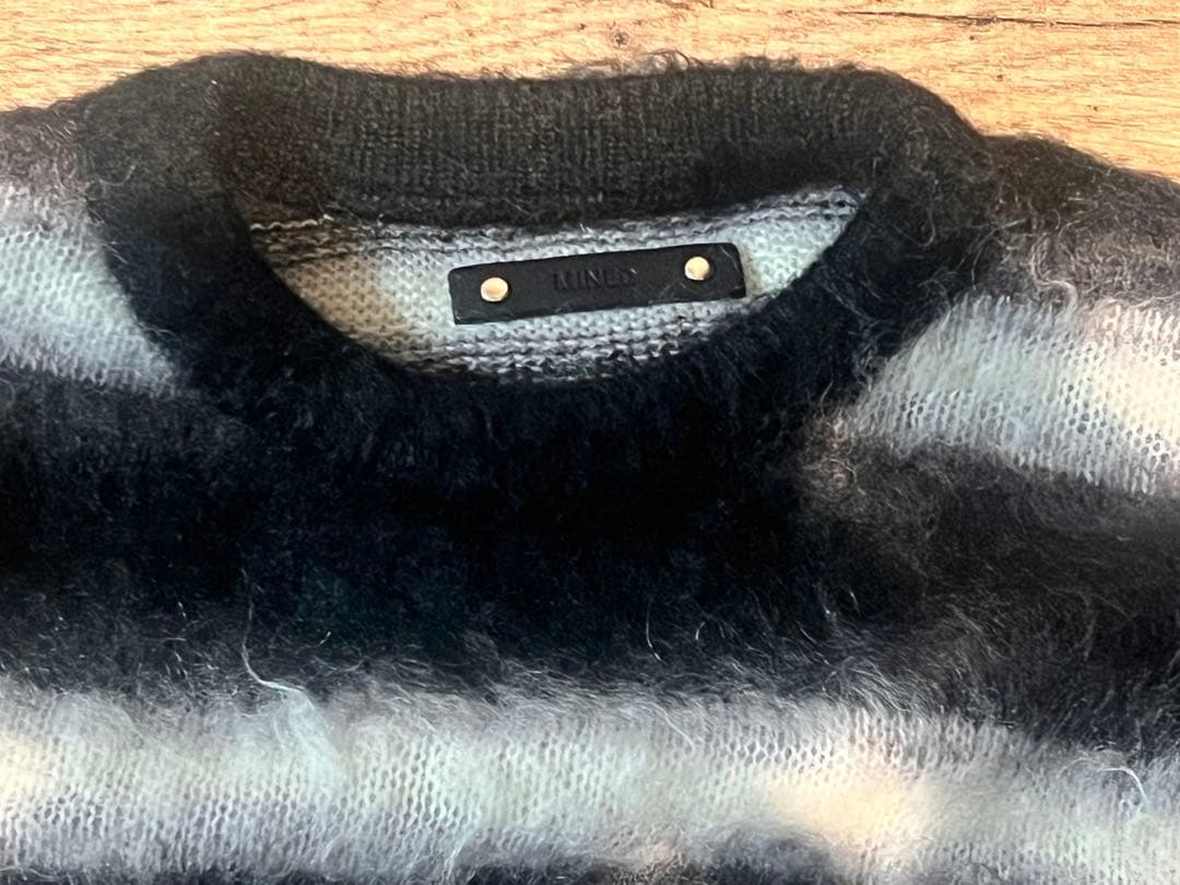 MINEDENIM マインデニム　Blurry Border モヘヤ2