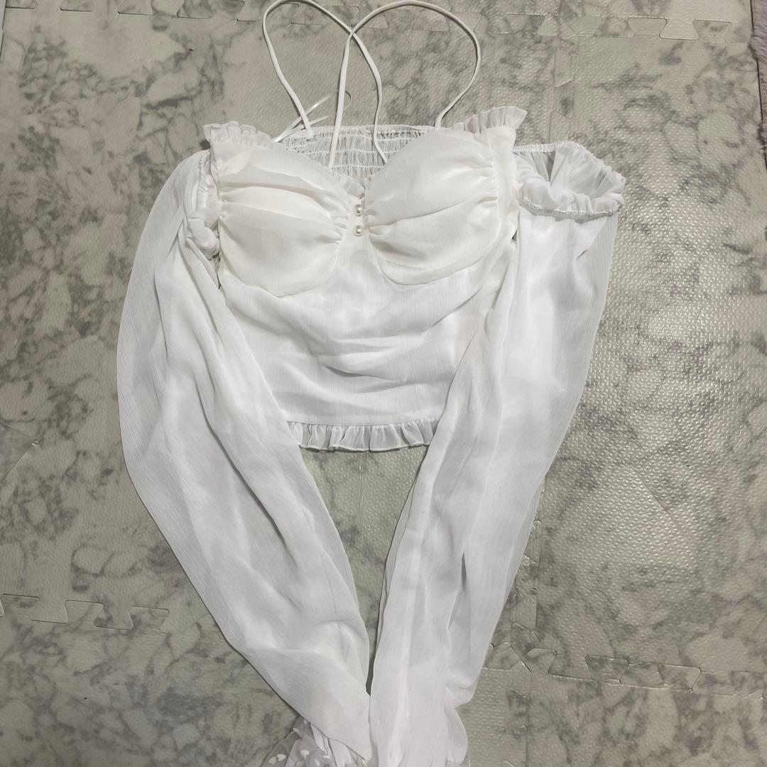 Lumignon ルミニョン　Mellow Heart Tulle Top