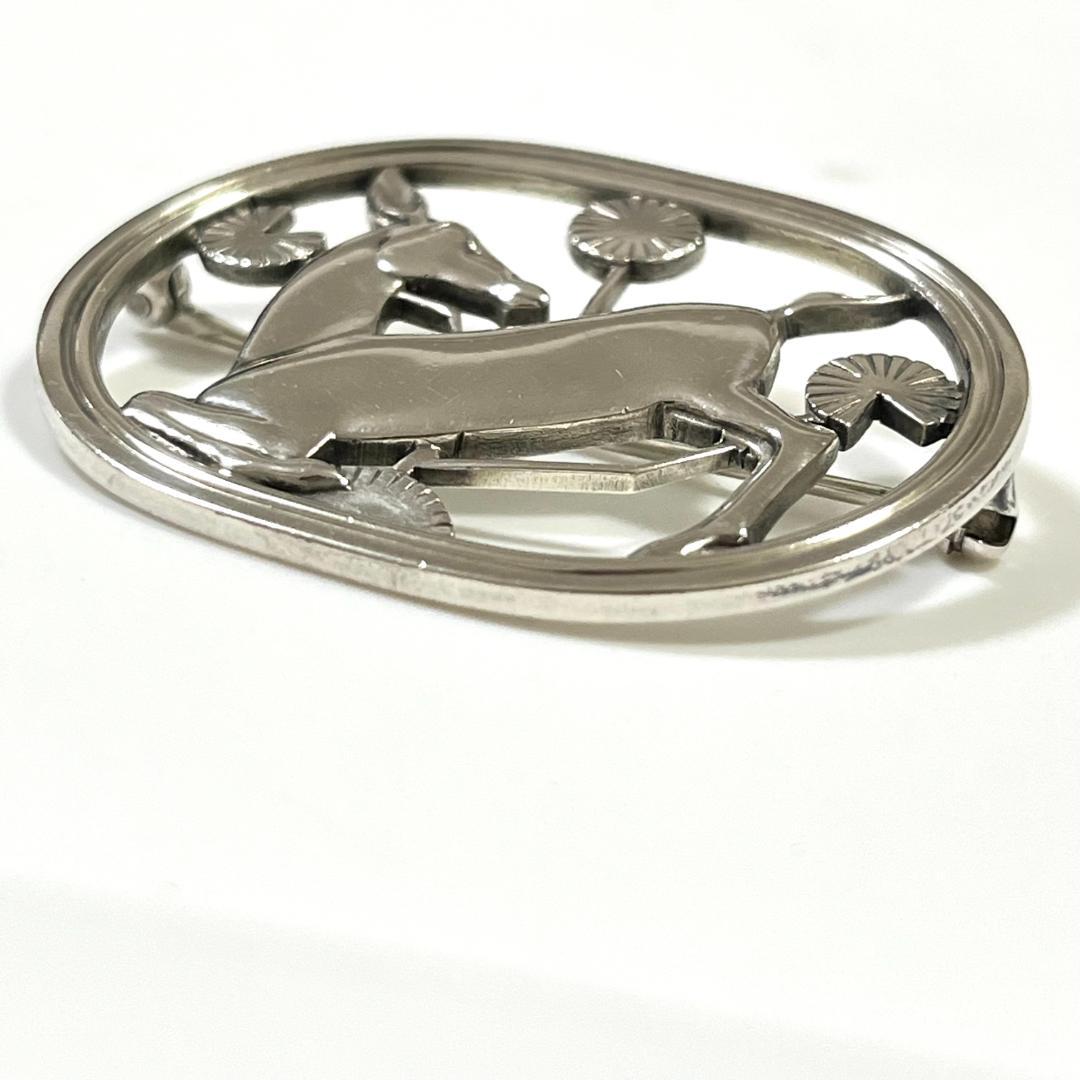   ジョージジェンセン　ブローチ 鹿　モチーフ