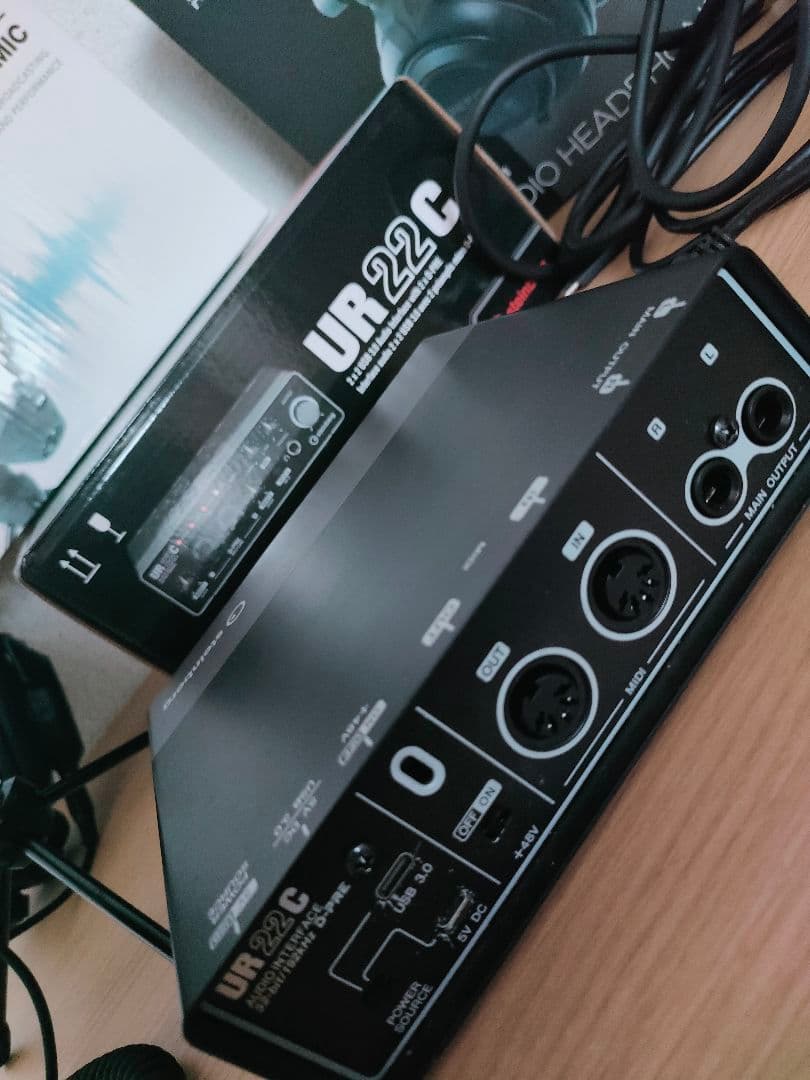 UR22Cオーディオインターフェイス marantzマイク ヘッドフォンセット
