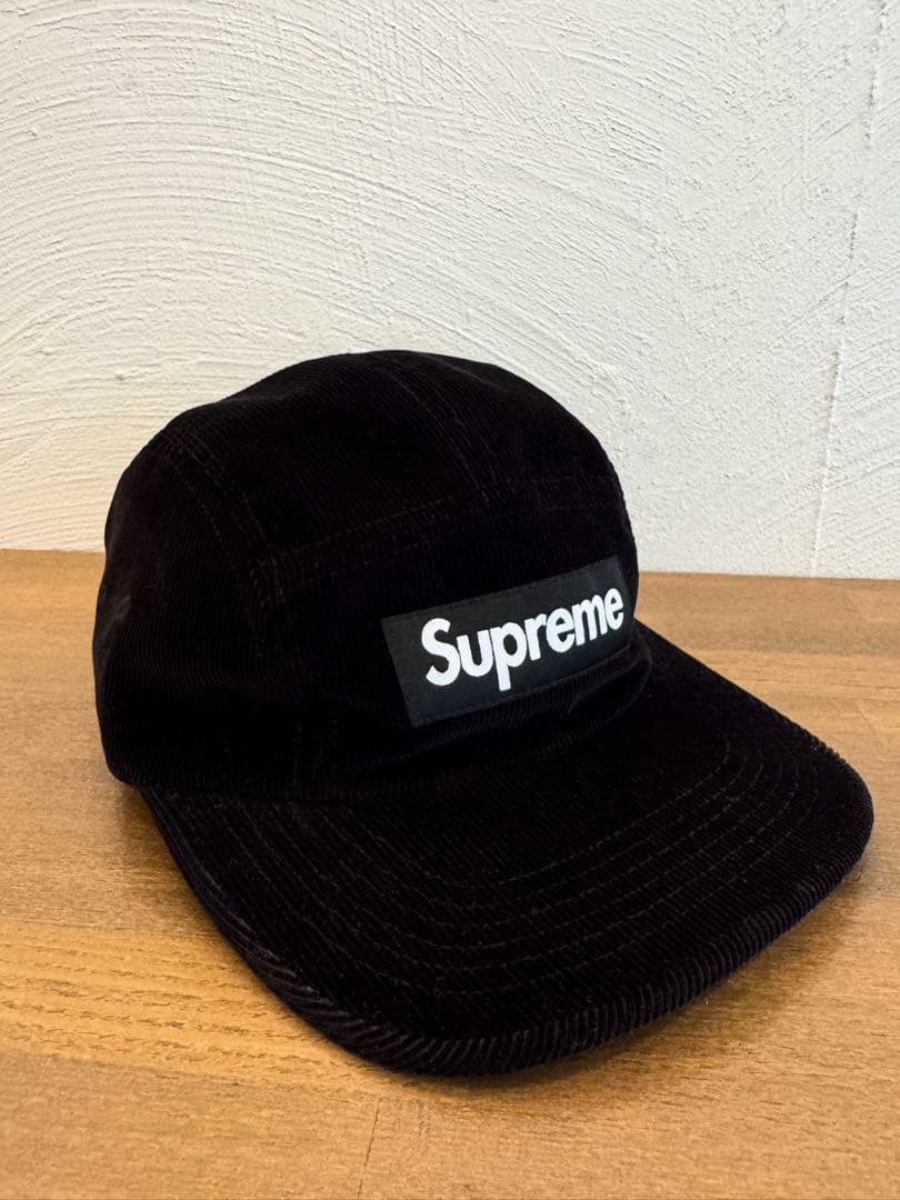 Supreme コーデュロイキャップ 黒