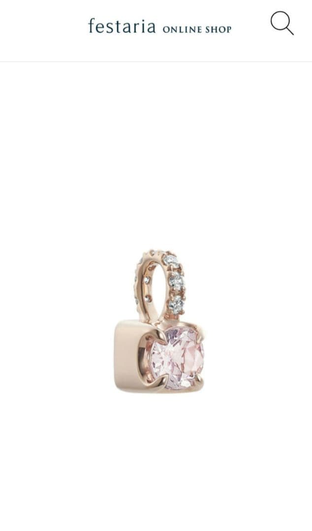 専用★festaria K18 モルガナイト・ダイヤモンド ペンダントトップ