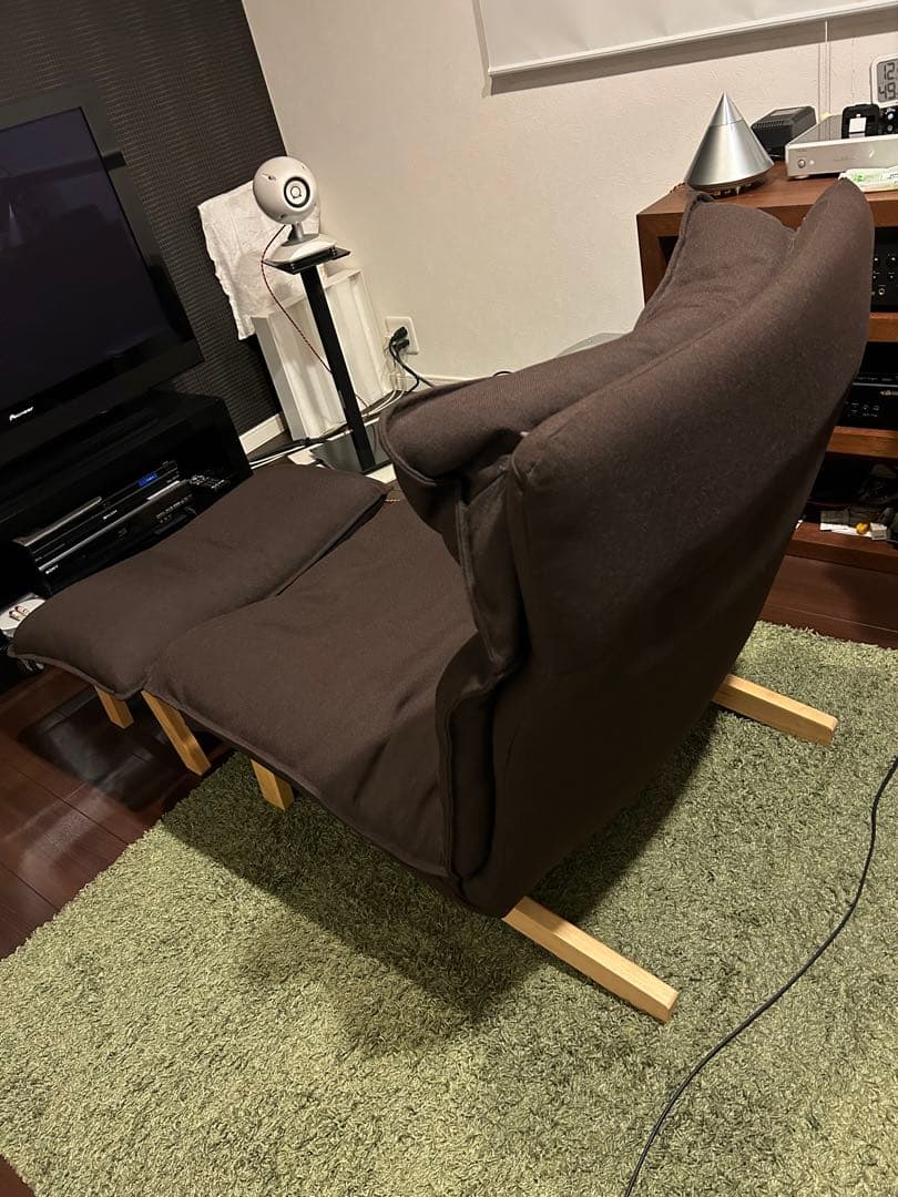 引取限定 無印良品 ハイバックリクライニングソファ