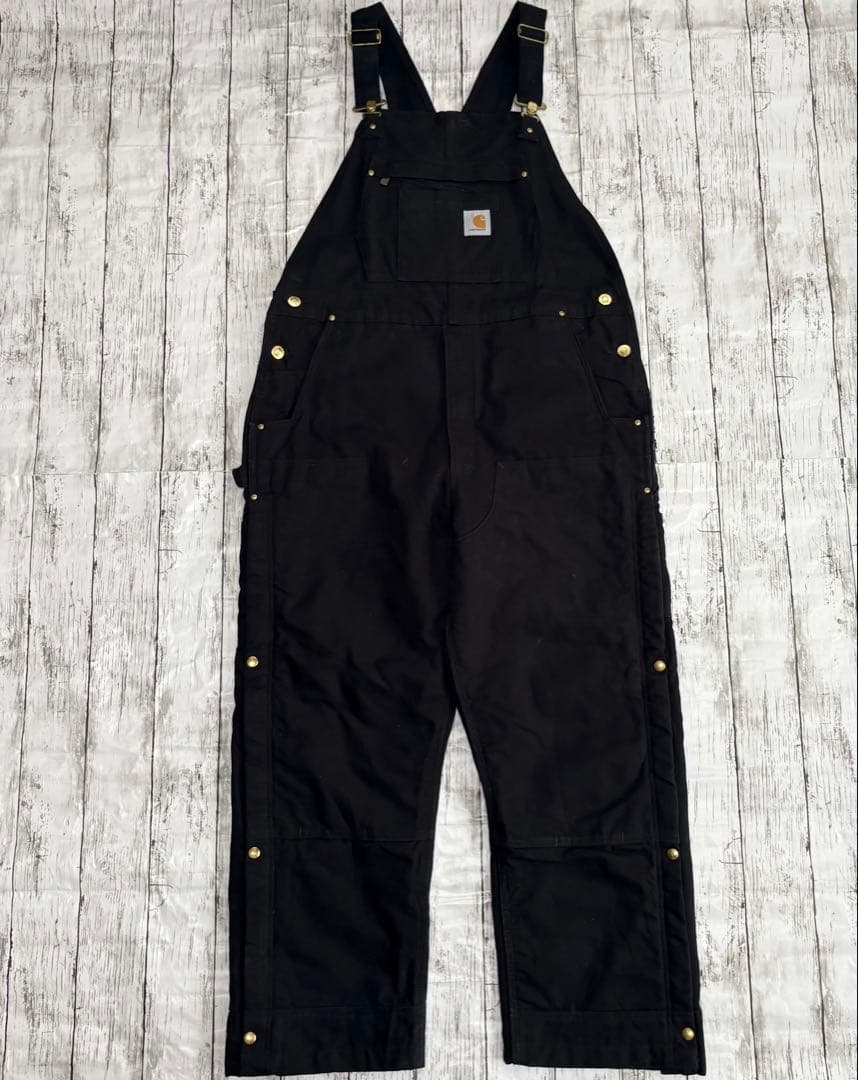 Carhartt カーハート ダック地 ダブルニー オーバーオール ブラック