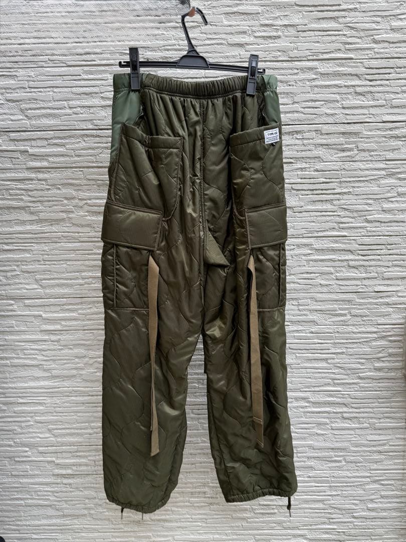 elephant tribal fabrics キルティングカーゴパンツ