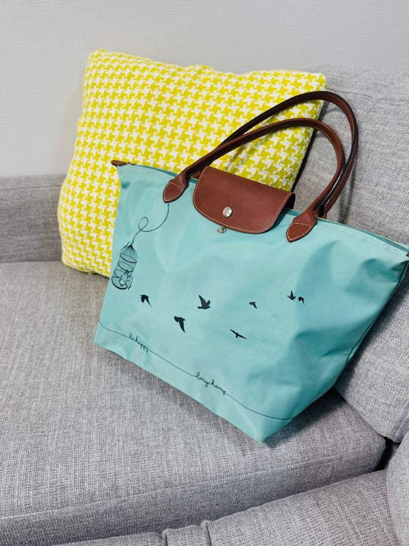 希少ロンシャン トート Lサイズ 鳥かご柄 A4◎