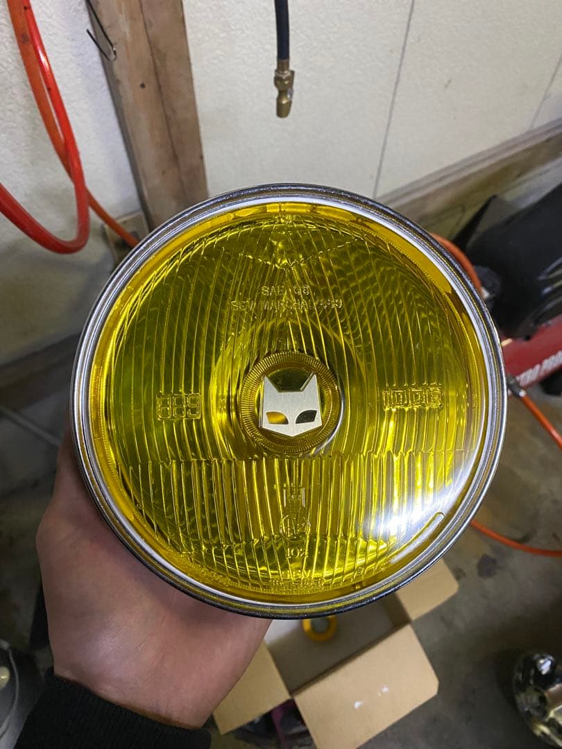 当時物マーシャル889レンズ付きヘッドライトASSYS.E.V. MARCHAL