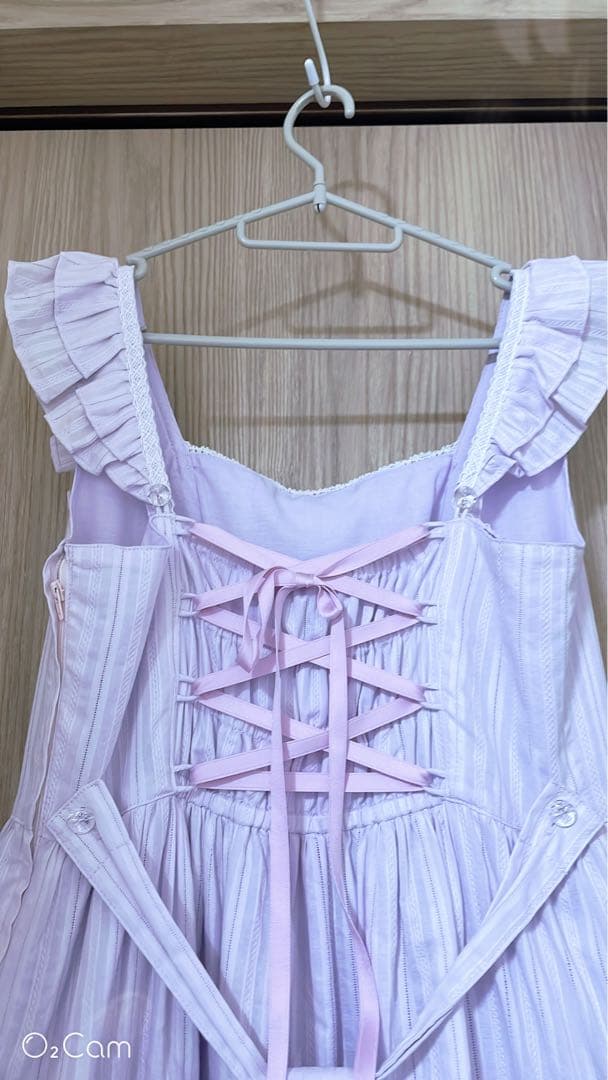 アンジェリックプリティ クレッシェンドティアード ラベンダー リボン