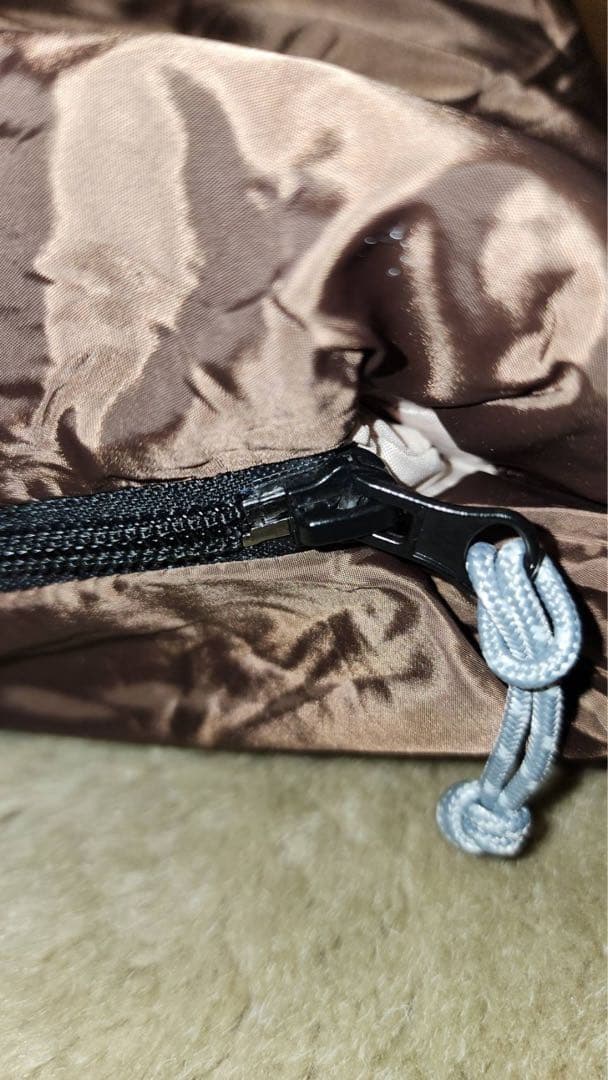 Bears Rock-30度　封筒型ワイド寝袋チョコブラウン　暖かフリースセット