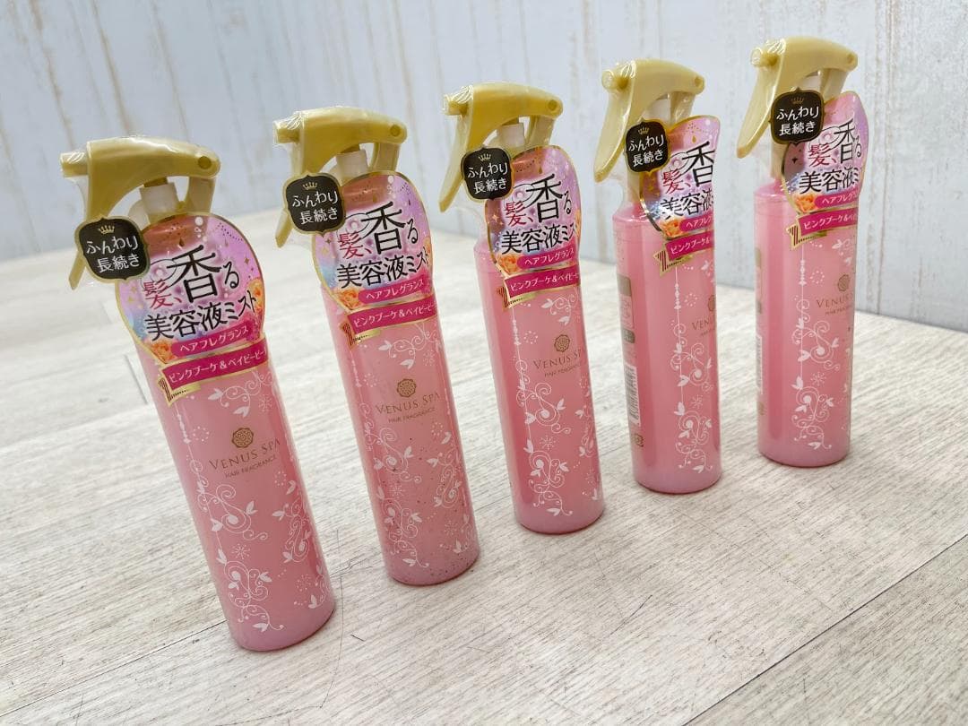新品 ヴィーナススパ ヘアフレグランス ピンクブーケ＆ベイビーピーチ 5本