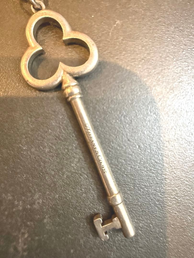 ティファニーTiffanyクローバー型 鍵 ネックレス シルバー