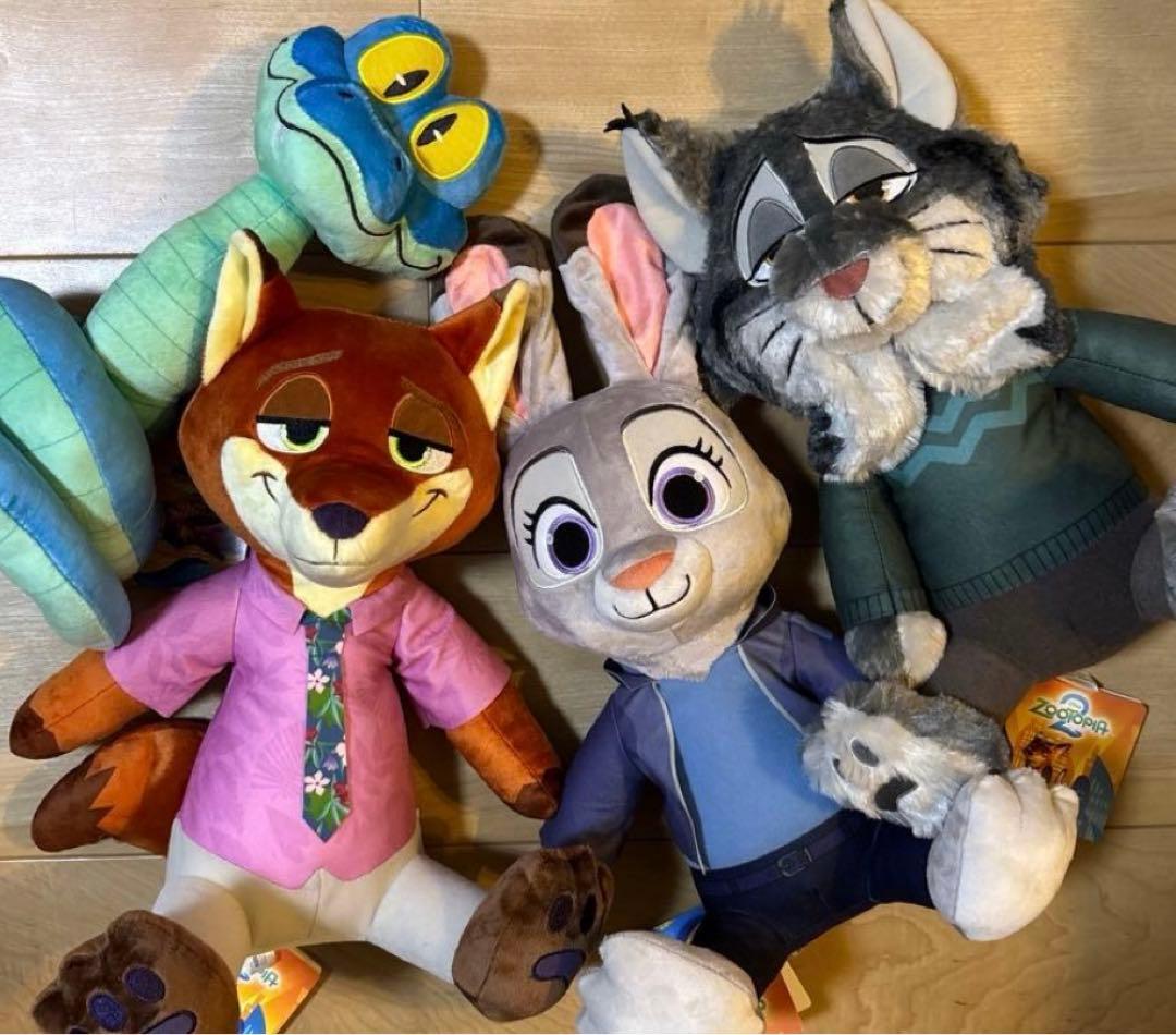 ズートピア　ぬいぐるみ　L ニック　ジュディ　ゲイリー　パウバート