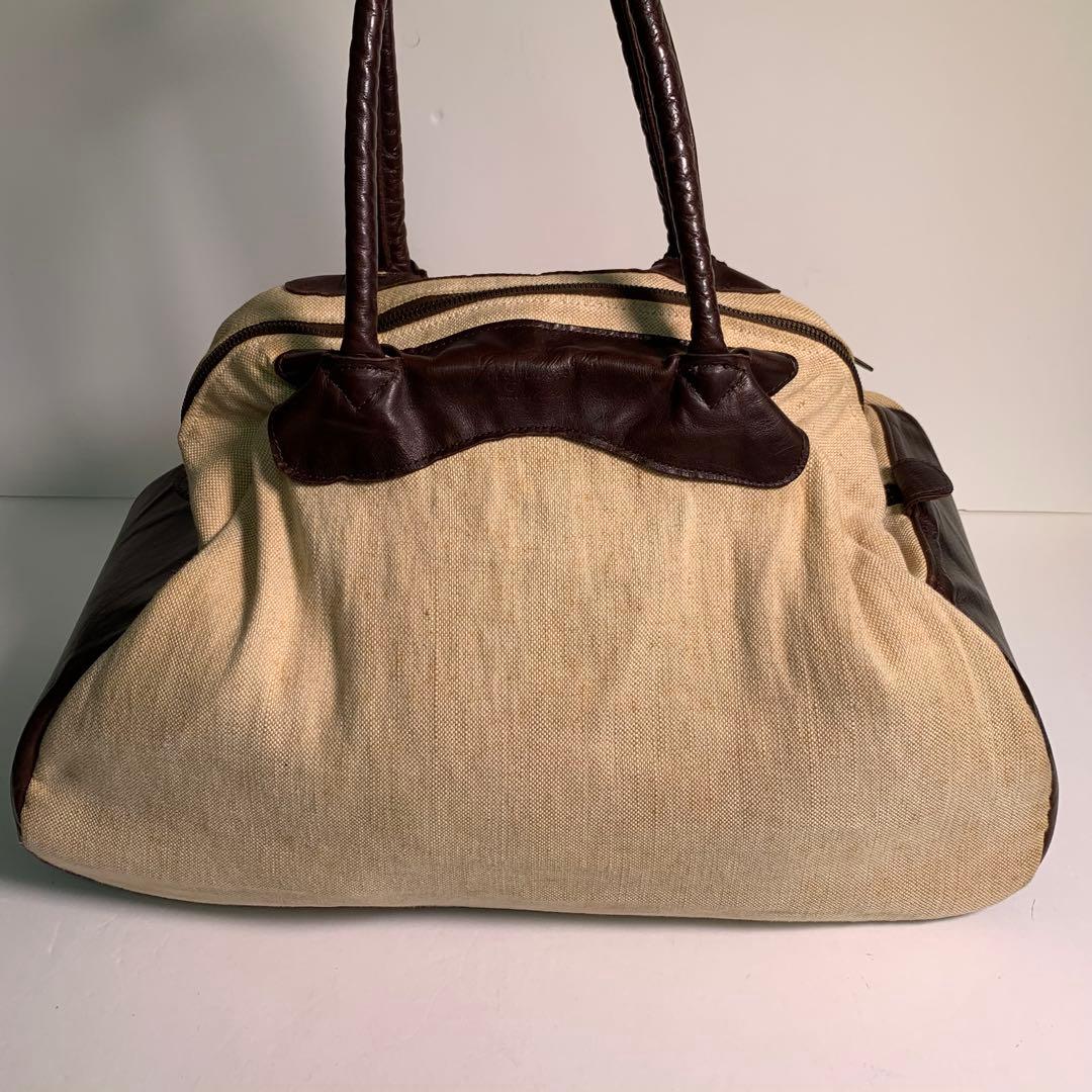 Jas m.b. 帆布 レザー ボストンバッグ 英国製 持ち手レザー 肩掛け可