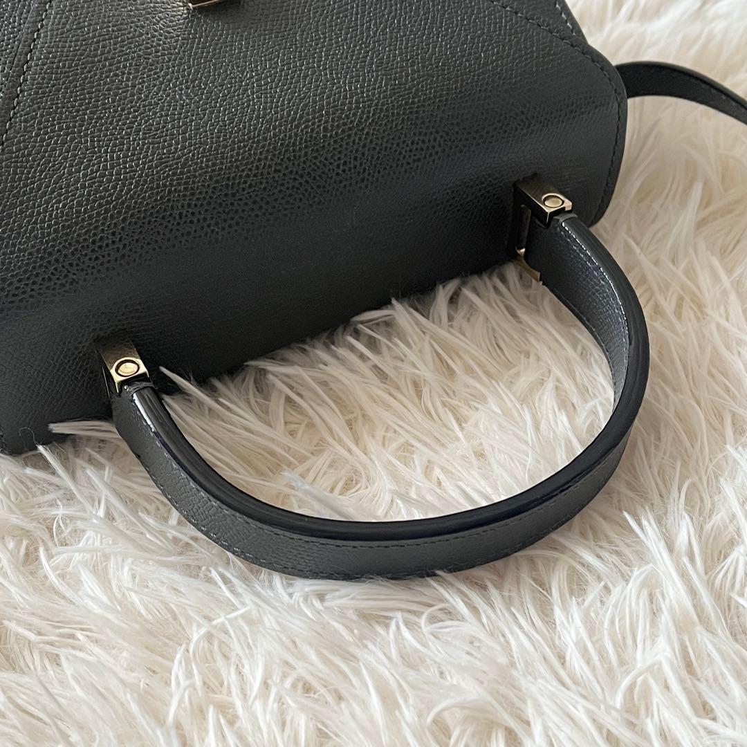 Valextra ヴァレクストラ　ハンドバッグ ミニ　イジィデ　グレー