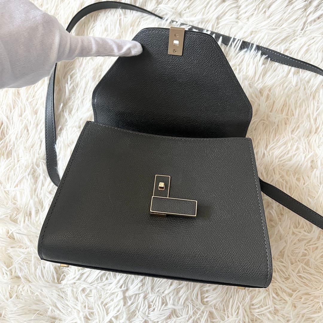 Valextra ヴァレクストラ　ハンドバッグ ミニ　イジィデ　グレー