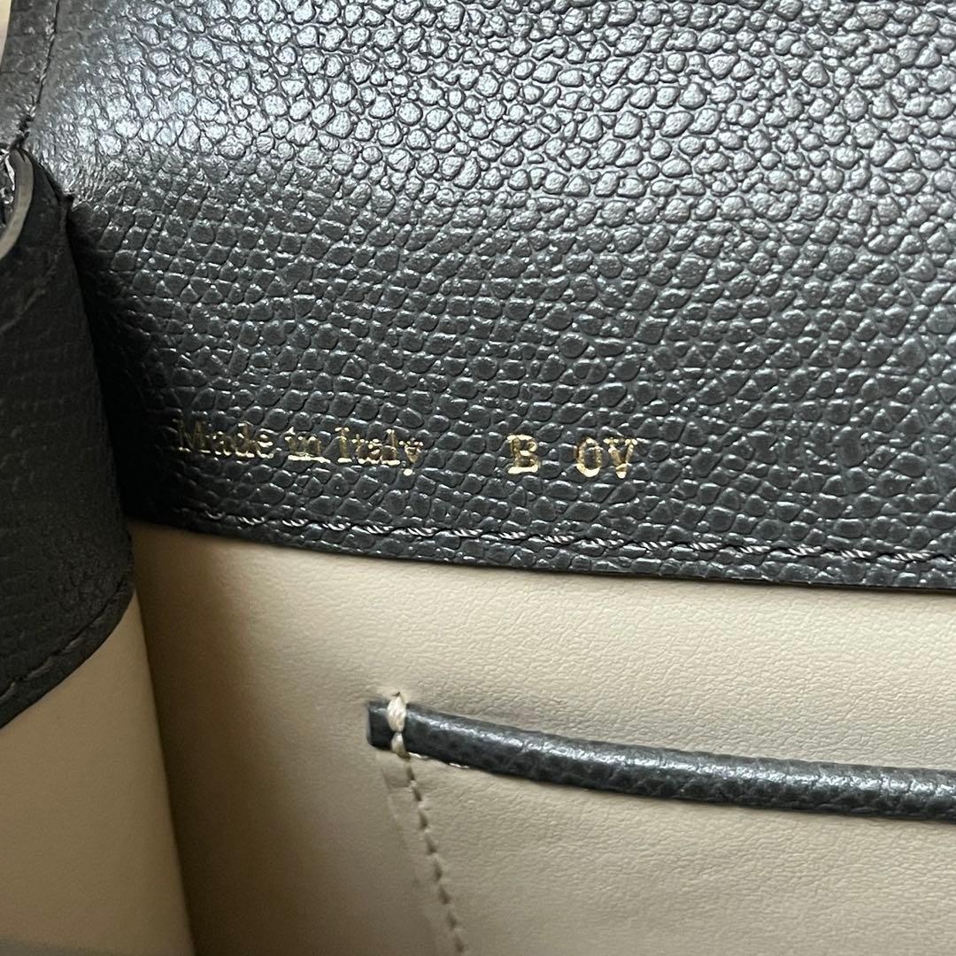 Valextra ヴァレクストラ　ハンドバッグ ミニ　イジィデ　グレー