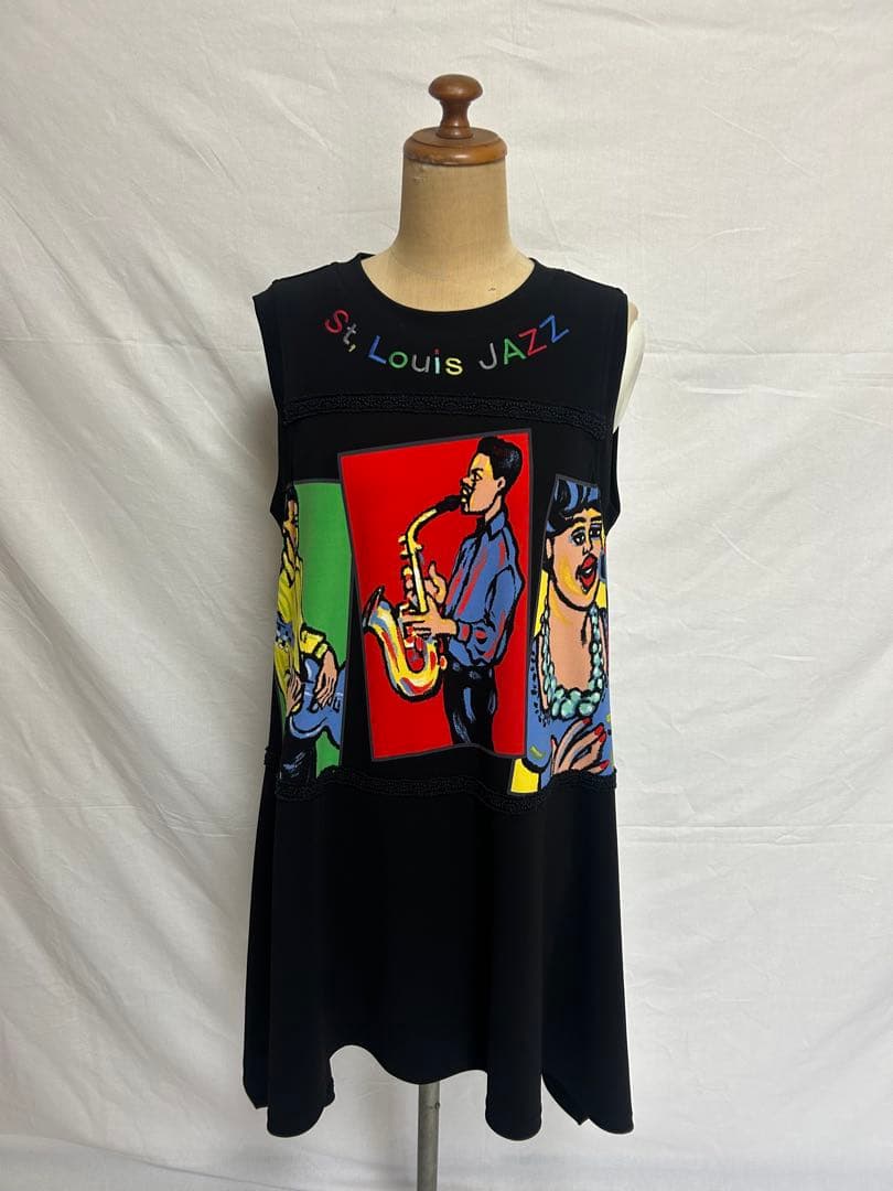 美品✨TOKUKO 1er VOLパネルプリントチュニックブラウス