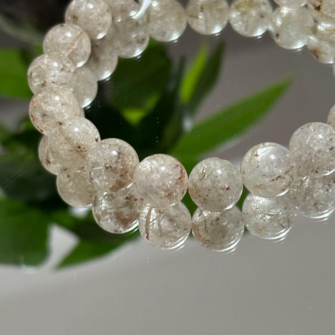 激レア 希少 ガーデン ルチルクォーツ ブレスレット 天然石 金運 財運アップ
