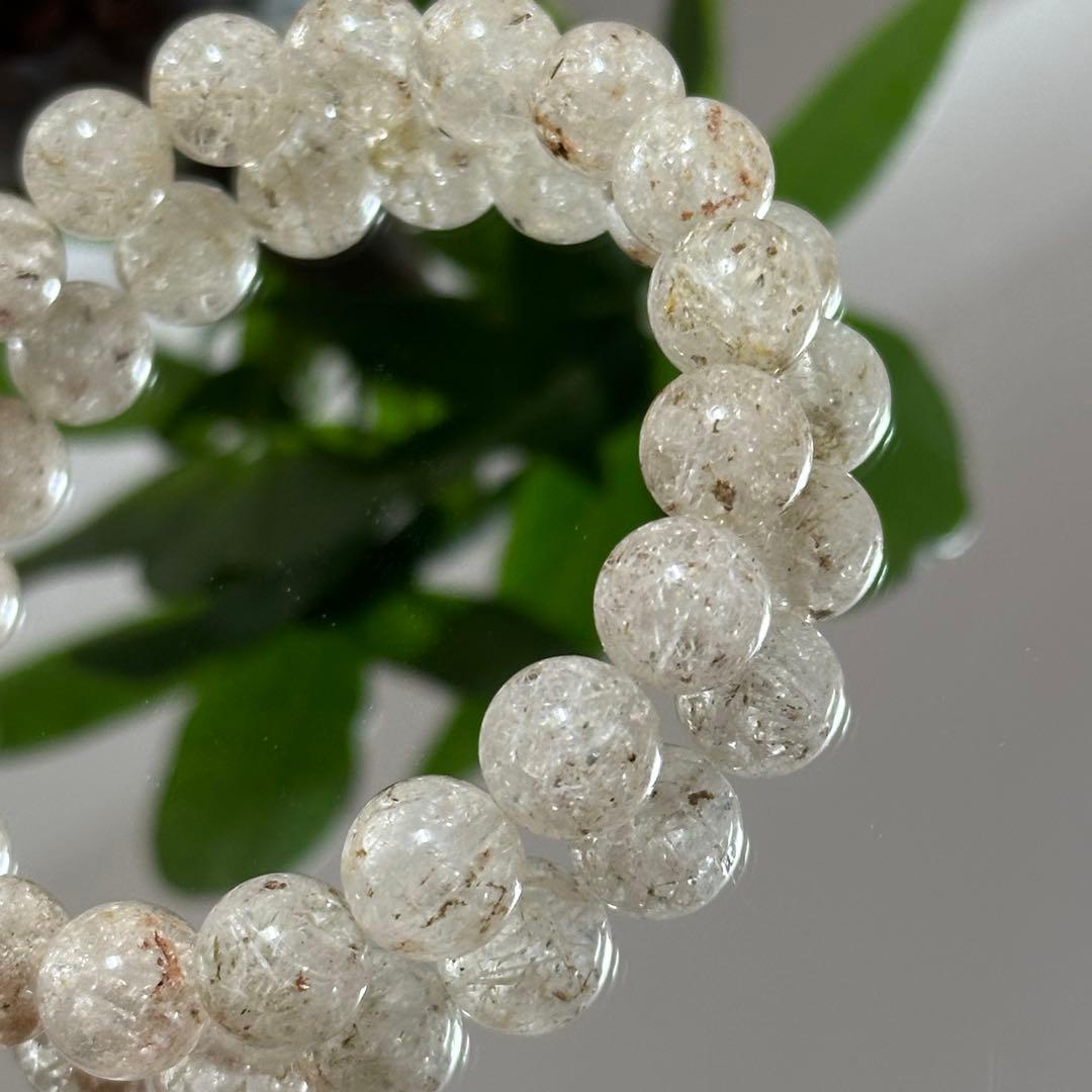 激レア 希少 ガーデン ルチルクォーツ ブレスレット 天然石 金運 財運アップ