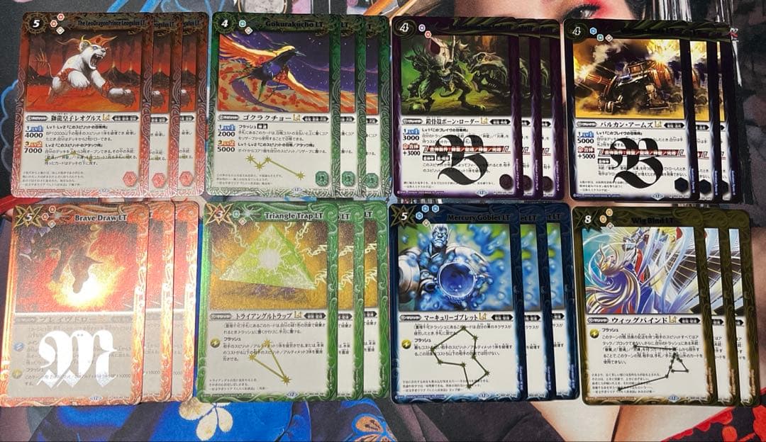 バトルスピリッツ BSC49 光導の契約神ダン　光導　デッキ　パーツ　スリーブ付