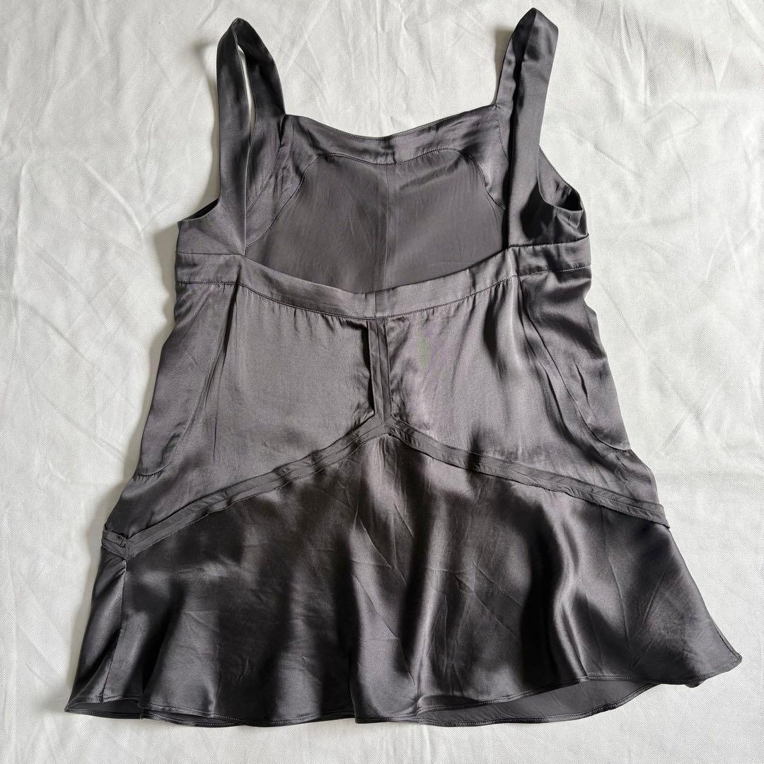 miumiu ミュウミュウ　キャミソール　ノースリーブ　38 レイヤード　シルク