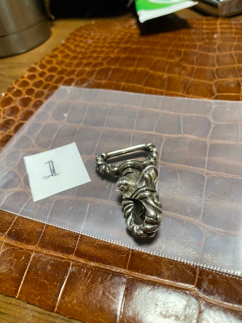 funnyスロー、スクロールレバースナップ、スターリングシルバー925 1個