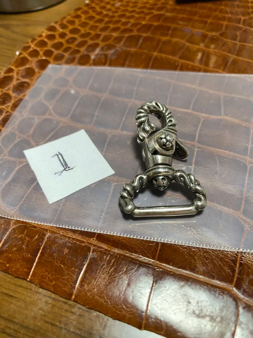 funnyスロー、スクロールレバースナップ、スターリングシルバー925 1個