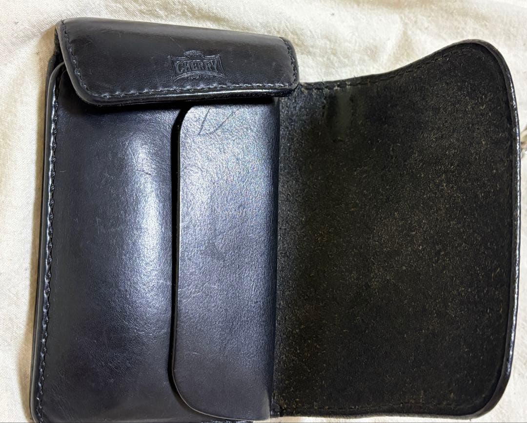 SSWとateliercherryの本革SV925K18製ウォレット