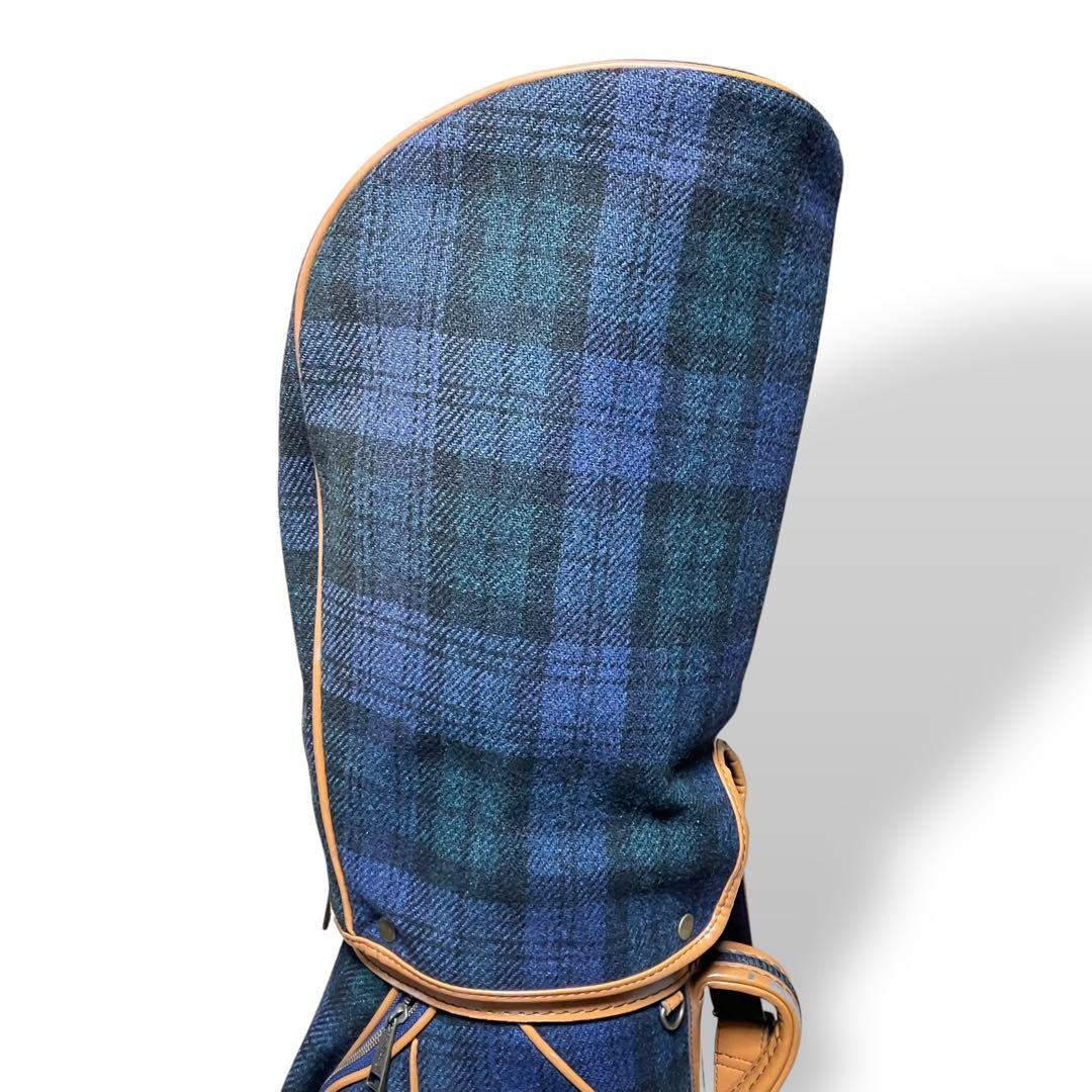 ハリスツイード＆ポールスチュアート キャディーバッグ ゴルフバッグ ボア レア