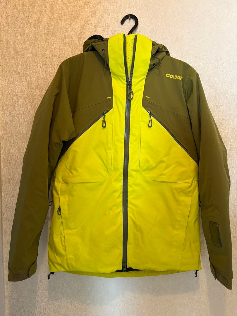 GOLDWIN スキーウェア Sサイズ オリーブグリーン/イエロー