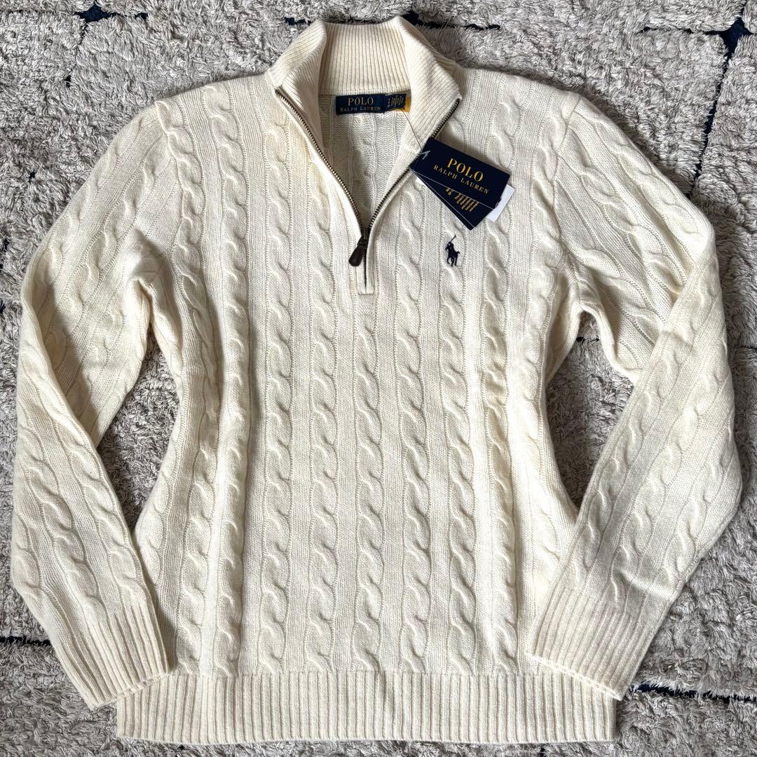 【タグ付き✨】完売品！ポロラルフローレン ケーブルニット カシミヤ セーター