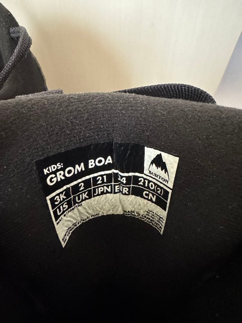 専用BURTON KIDS: GROM BOA 21.0