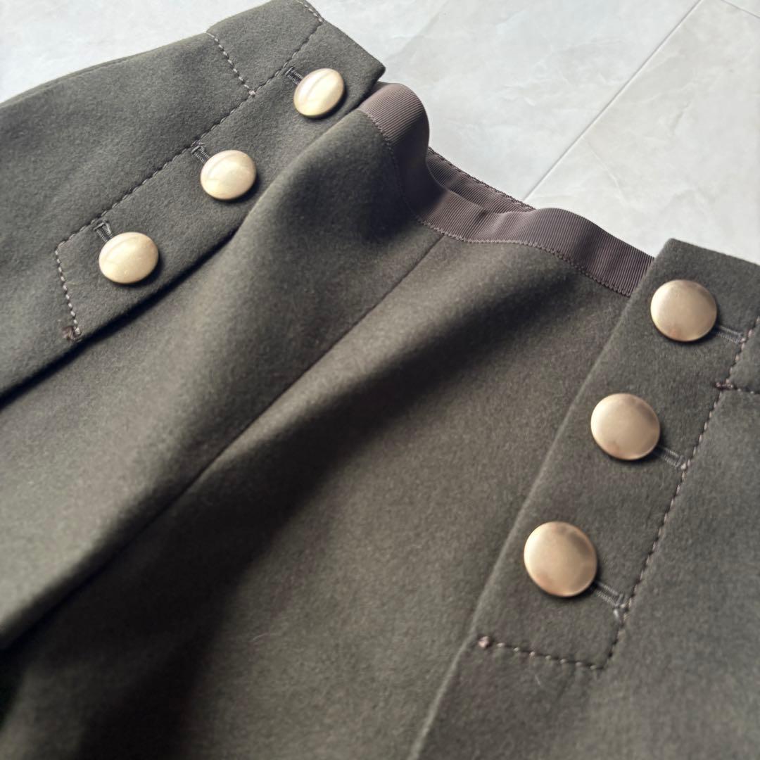 極美品✨sacai luck メルトンショートパンツ カーキ 金ボタン 1サイズ