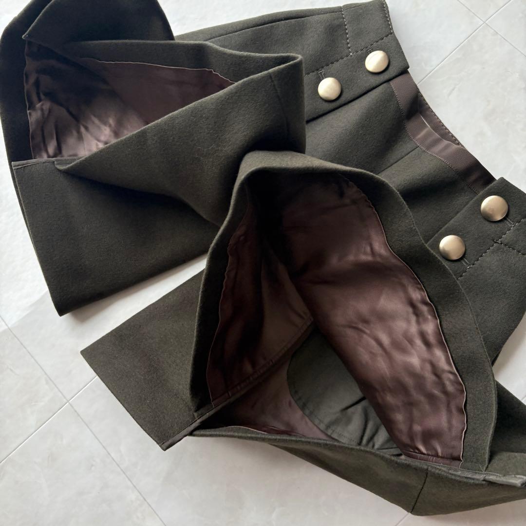 極美品✨sacai luck メルトンショートパンツ カーキ 金ボタン 1サイズ