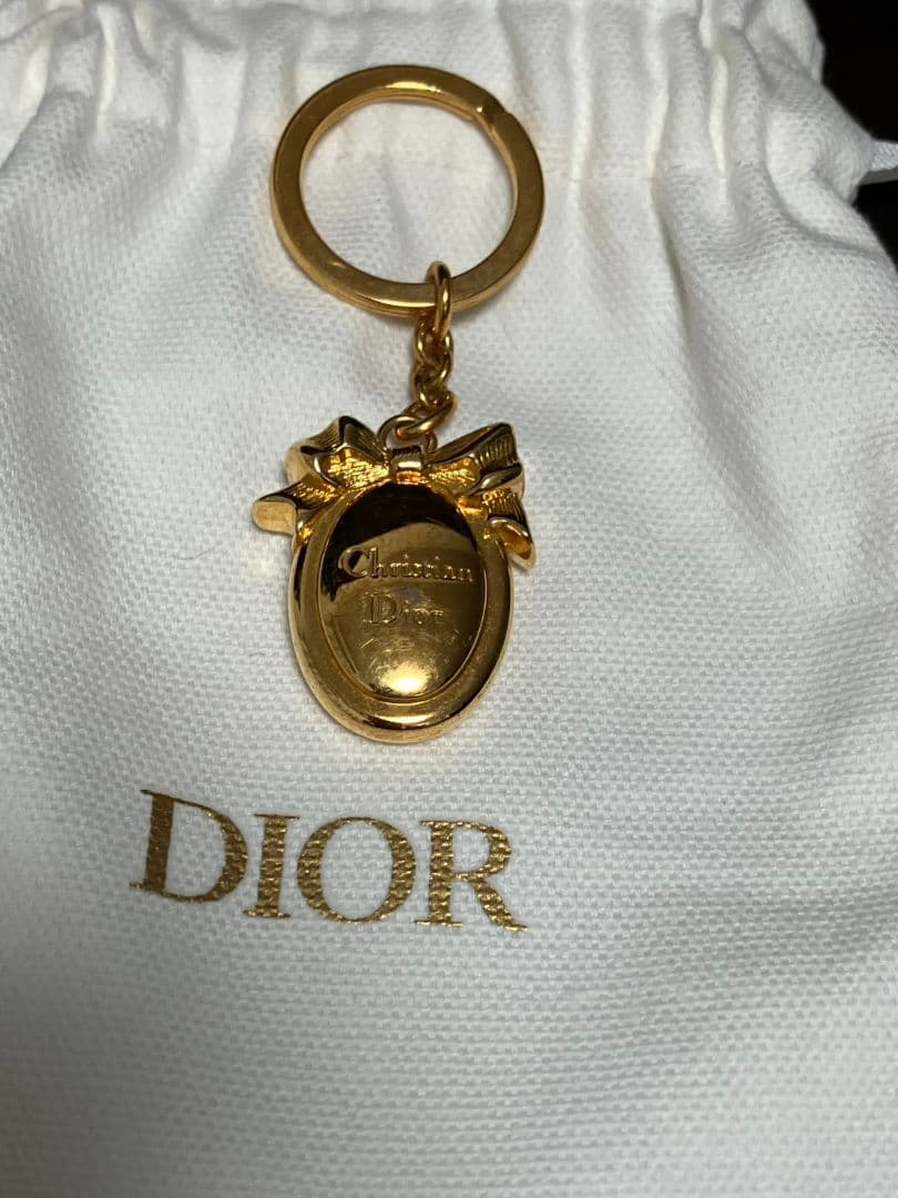 ★Christian Dior　クリスチャン・ディオール　キーホルダー　金メッキ