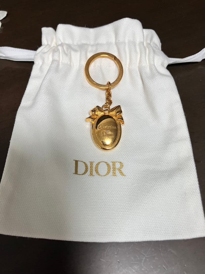 ★Christian Dior　クリスチャン・ディオール　キーホルダー　金メッキ