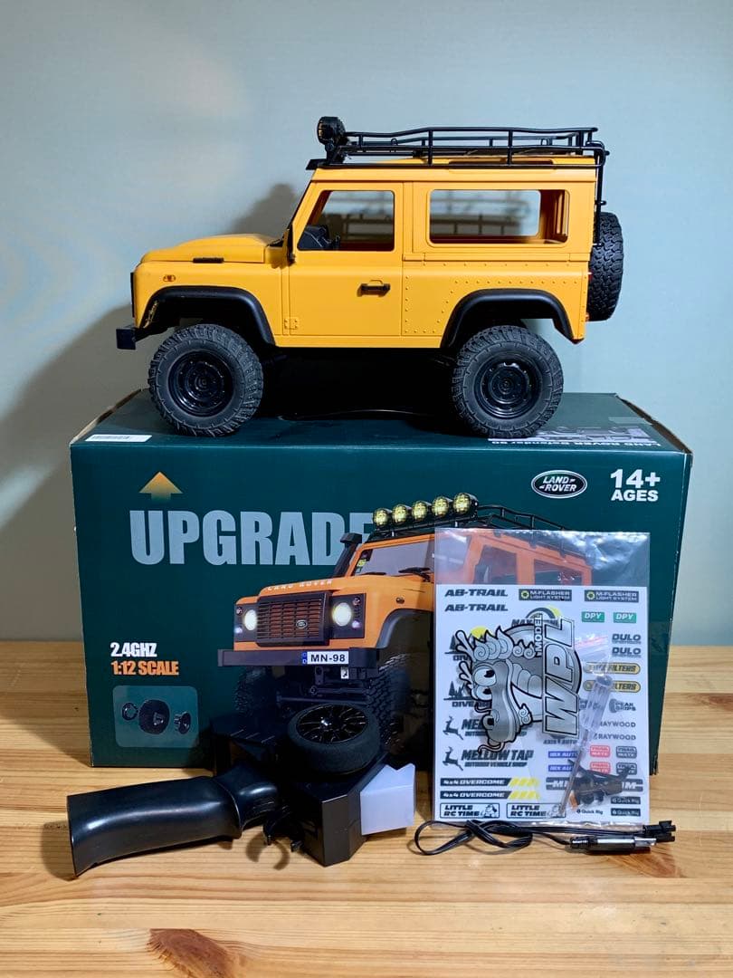 ペ*ル様 【技適】ディフェンダー90 1/12スケール RCカー イエロー