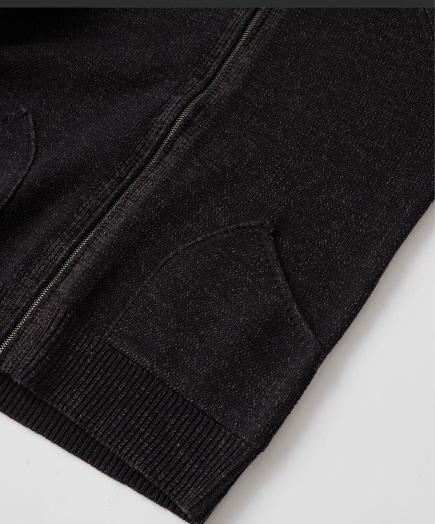 a2o ハイネックドライバーズニット　Lサイズ　ブラック